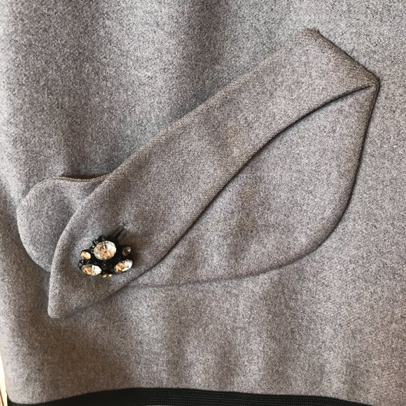 Vintage 1950s Dan Millstein Gray Wool Skirt Suit - Picture 4 of 14